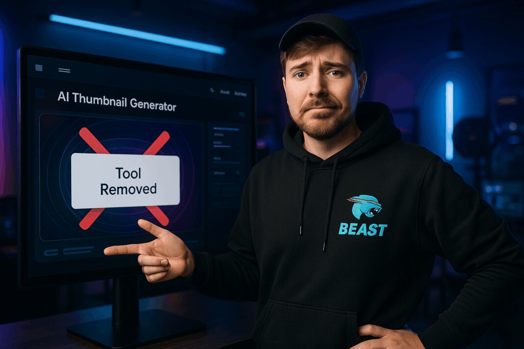 MrBeast Removes Controversial AI Thumbnail Tool After Five Days Due to Backlash